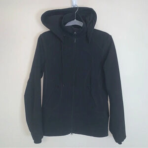 Lululemon Black Soft Shell Hooded Jacket 8